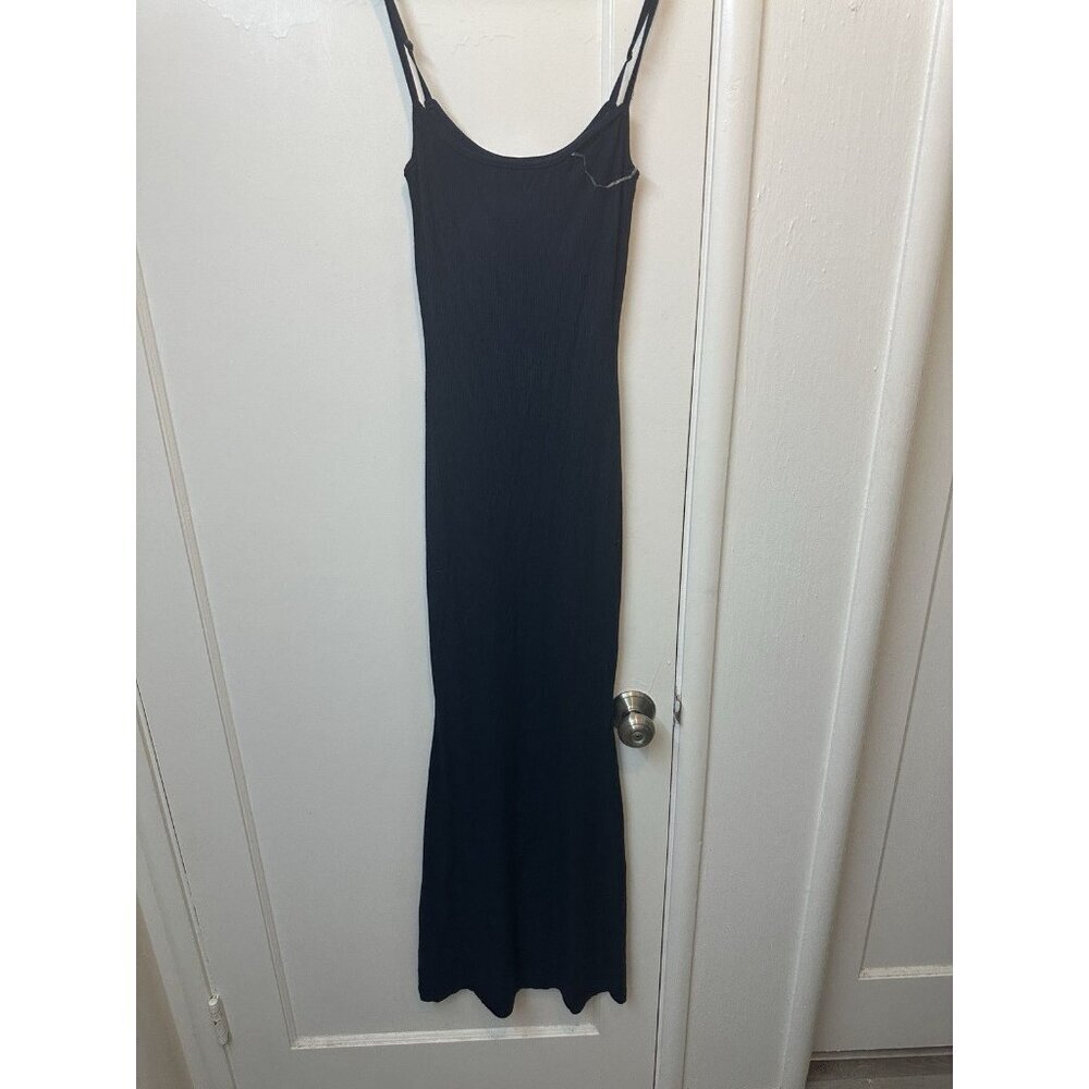 Skims Maxi Dress Size Small Blue Soft Lounge Ribbed Slip Stretch Sleeveless
